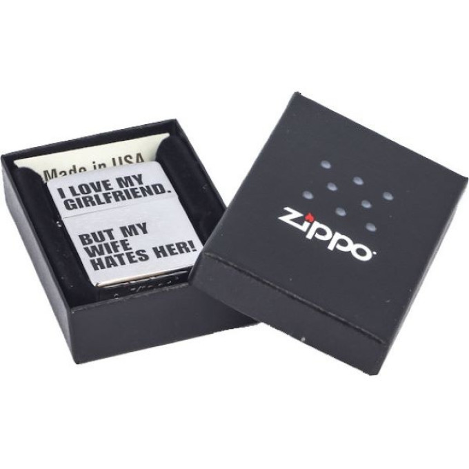Зажигалка Zippo 200 I Love Girlfrend LUVG (200,201)
